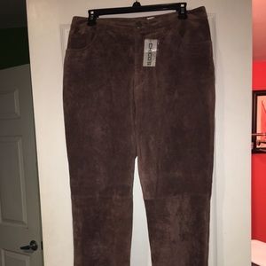 CHICO’S Genuine suede pants